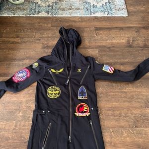 Onepiece Top Gun Aviator onesie. Unisex size XS.